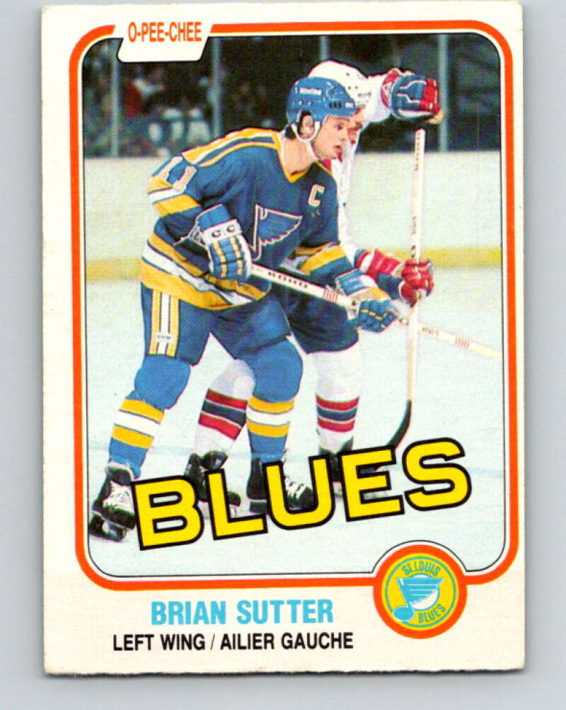 1981-82 O-Pee-Chee #297 Brian Sutter  St. Louis Blues  V31587