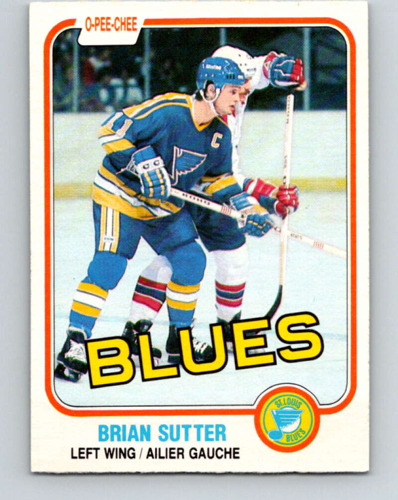 1981-82 O-Pee-Chee #297 Brian Sutter  St. Louis Blues  V31590