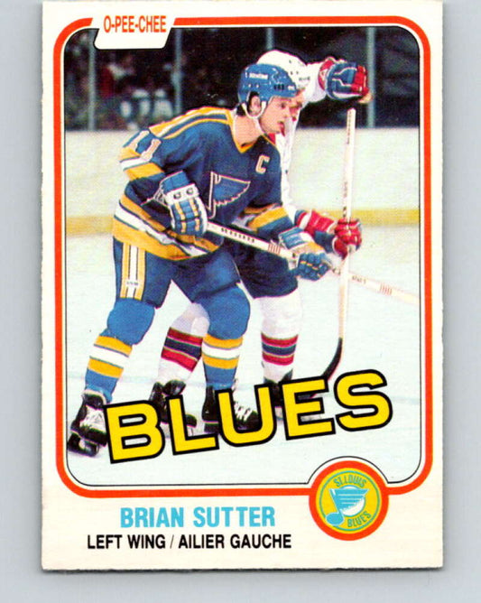 1981-82 O-Pee-Chee #297 Brian Sutter  St. Louis Blues  V31591