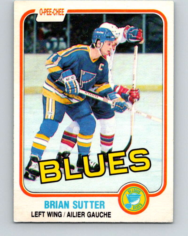 1981-82 O-Pee-Chee #297 Brian Sutter  St. Louis Blues  V31592