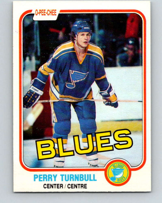 1981-82 O-Pee-Chee #298 Perry Turnbull  St. Louis Blues  V31595