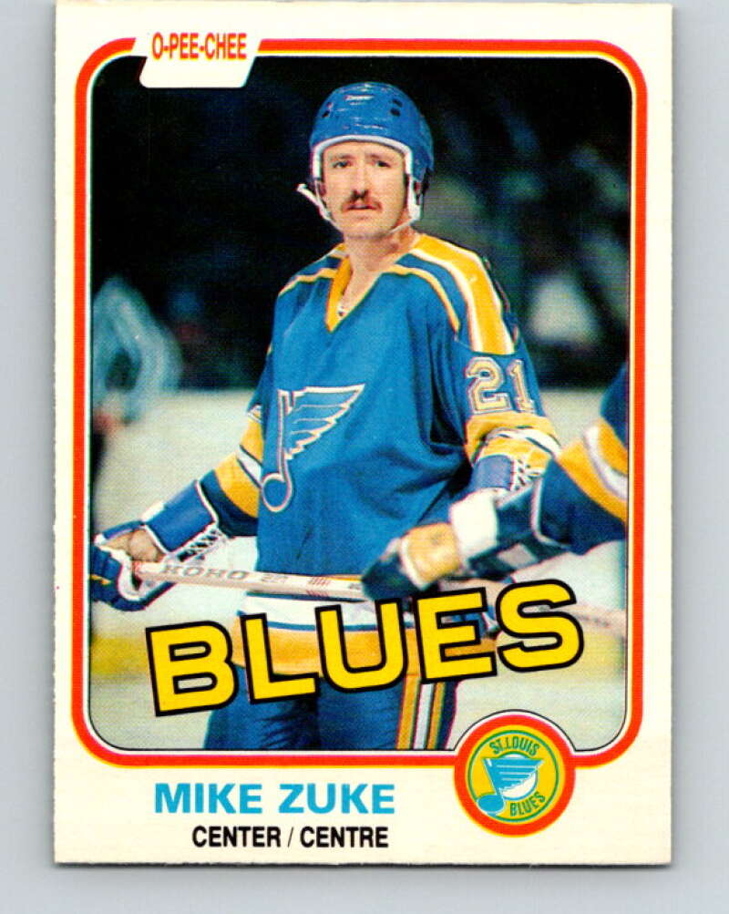 1981-82 O-Pee-Chee #299 Mike Zuke  St. Louis Blues  V31598