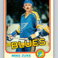 1981-82 O-Pee-Chee #299 Mike Zuke  St. Louis Blues  V31600