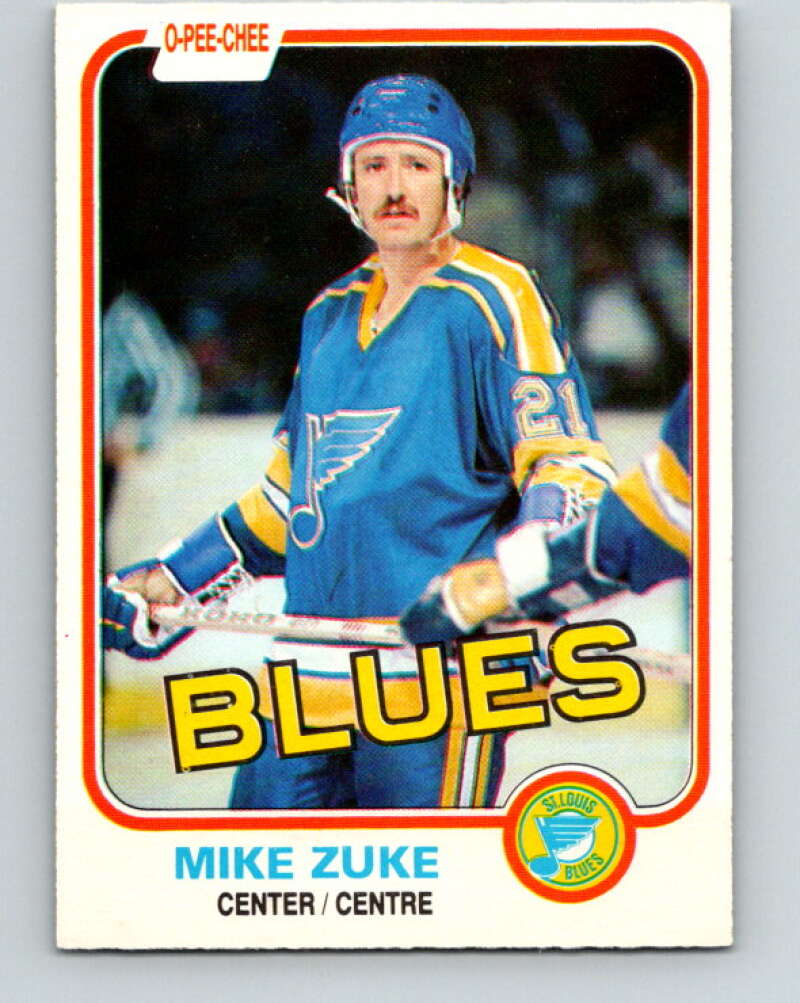 1981-82 O-Pee-Chee #299 Mike Zuke  St. Louis Blues  V31602