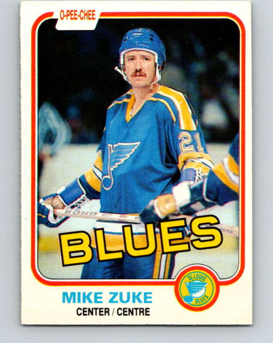 1981-82 O-Pee-Chee #299 Mike Zuke  St. Louis Blues  V31603