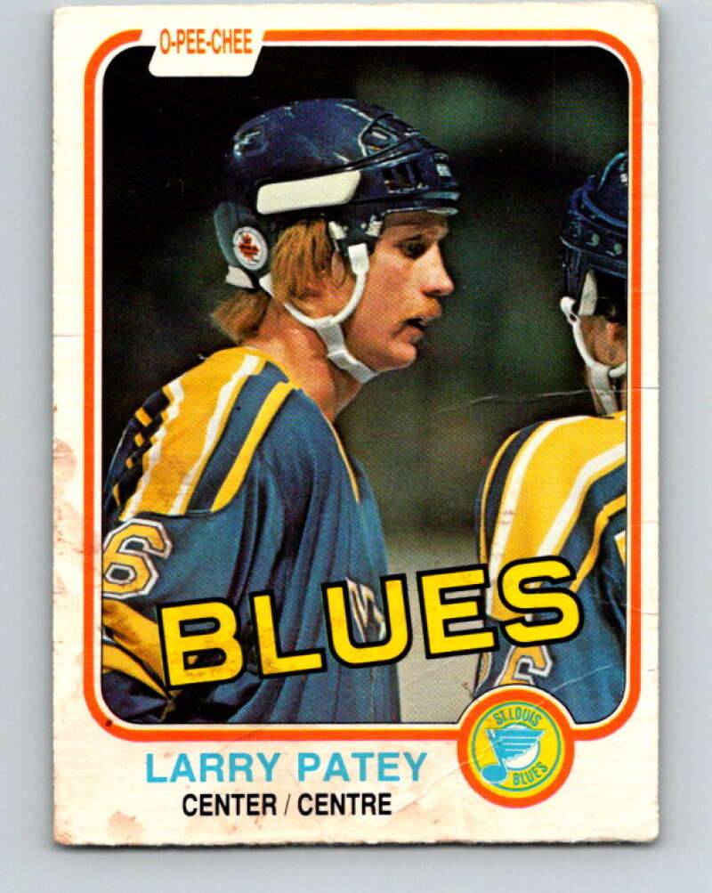 1981-82 O-Pee-Chee #303 Larry Patey  St. Louis Blues  V31632