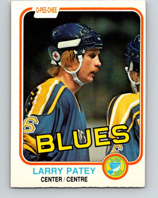 1981-82 O-Pee-Chee #303 Larry Patey  St. Louis Blues  V31635