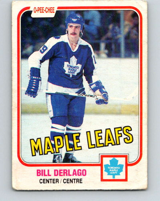 1981-82 O-Pee-Chee #305 Bill Derlago  Toronto Maple Leafs  V31642