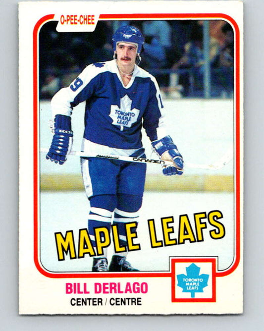 1981-82 O-Pee-Chee #305 Bill Derlago  Toronto Maple Leafs  V31644