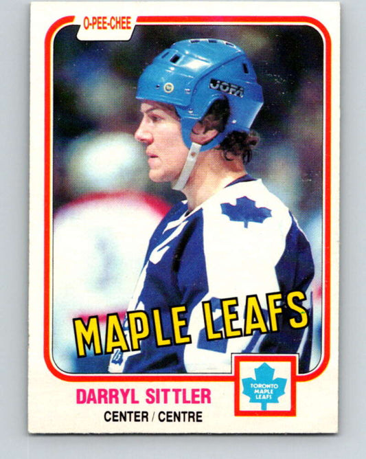 1981-82 O-Pee-Chee #308 Darryl Sittler  Toronto Maple Leafs  V31662