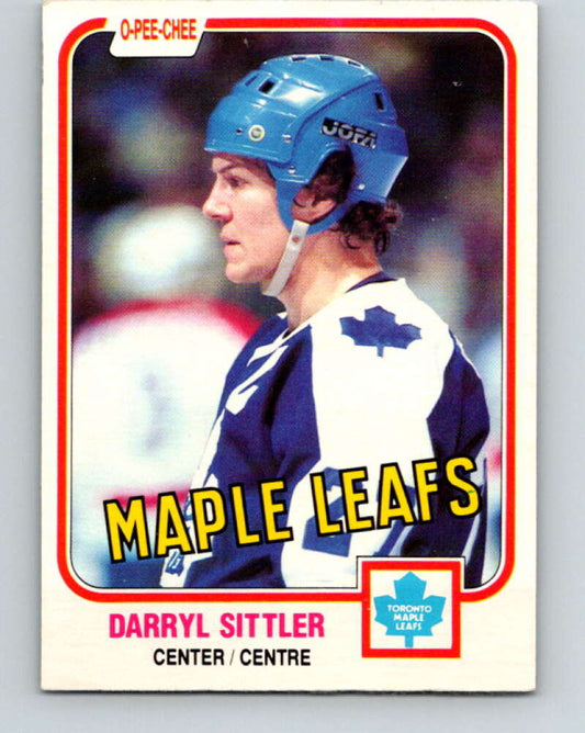 1981-82 O-Pee-Chee #308 Darryl Sittler  Toronto Maple Leafs  V31665