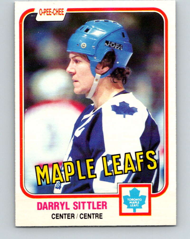 1981-82 O-Pee-Chee #308 Darryl Sittler  Toronto Maple Leafs  V31666