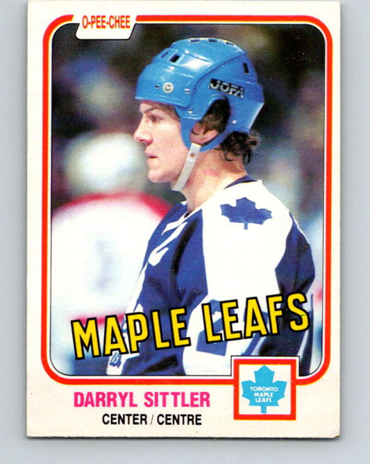 1981-82 O-Pee-Chee #308 Darryl Sittler  Toronto Maple Leafs  V31667