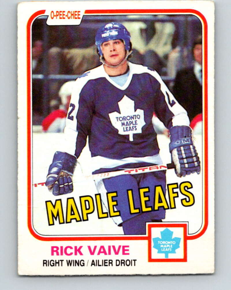 1981-82 O-Pee-Chee #310 Rick Vaive  Toronto Maple Leafs  V31677