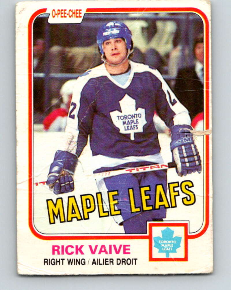 1981-82 O-Pee-Chee #310 Rick Vaive  Toronto Maple Leafs  V31678