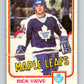 1981-82 O-Pee-Chee #310 Rick Vaive  Toronto Maple Leafs  V31679