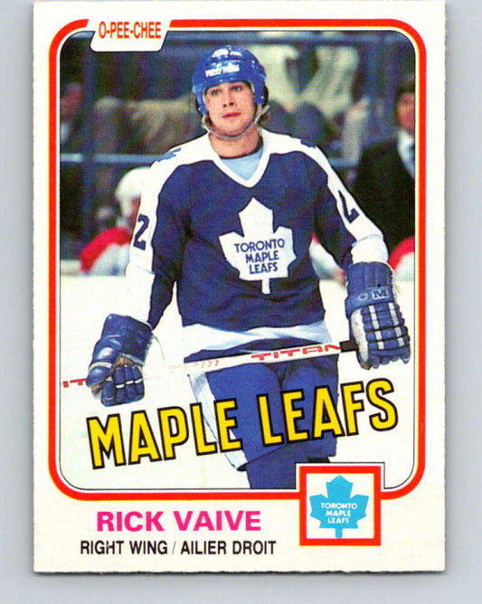 1981-82 O-Pee-Chee #310 Rick Vaive  Toronto Maple Leafs  V31680