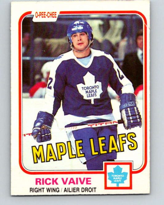 1981-82 O-Pee-Chee #310 Rick Vaive  Toronto Maple Leafs  V31681