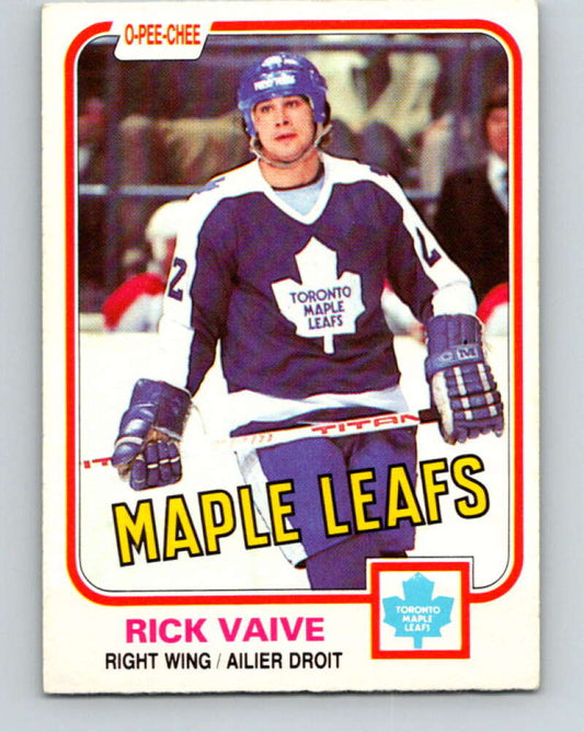 1981-82 O-Pee-Chee #310 Rick Vaive  Toronto Maple Leafs  V31684