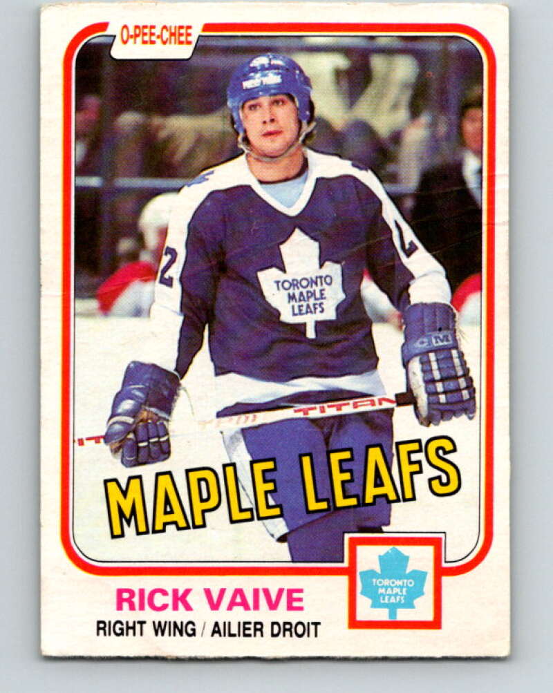 1981-82 O-Pee-Chee #310 Rick Vaive  Toronto Maple Leafs  V31687