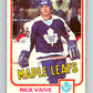 1981-82 O-Pee-Chee #310 Rick Vaive  Toronto Maple Leafs  V31688