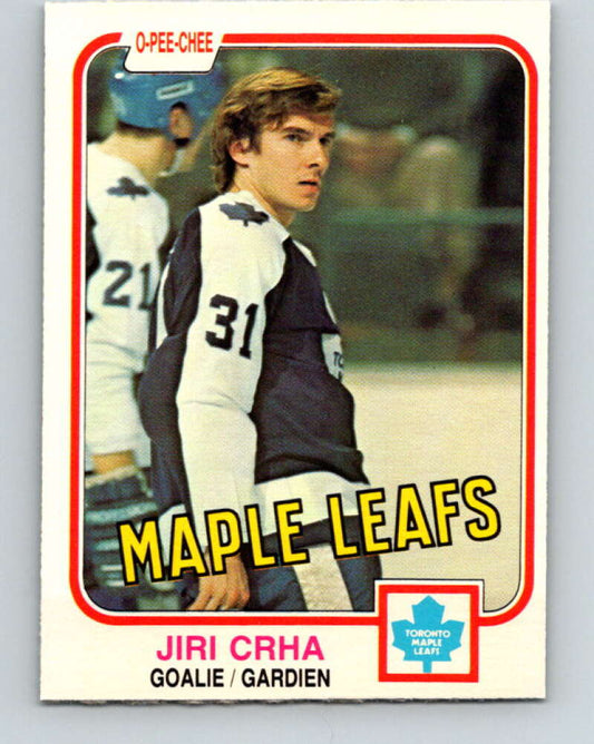 1981-82 O-Pee-Chee #315 Jiri Crha  RC Rookie Toronto Maple Leafs  V31716