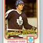 1981-82 O-Pee-Chee #316 Vitezslav Duris RC Rookie Maple Leafs  V31718