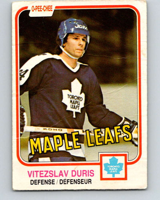 1981-82 O-Pee-Chee #316 Vitezslav Duris RC Rookie Maple Leafs  V31718