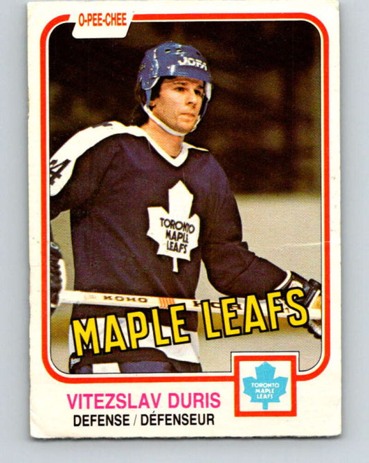 1981-82 O-Pee-Chee #316 Vitezslav Duris RC Rookie Maple Leafs  V31720