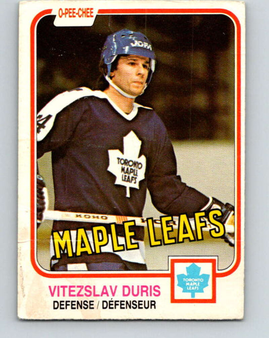 1981-82 O-Pee-Chee #316 Vitezslav Duris RC Rookie Maple Leafs  V31721