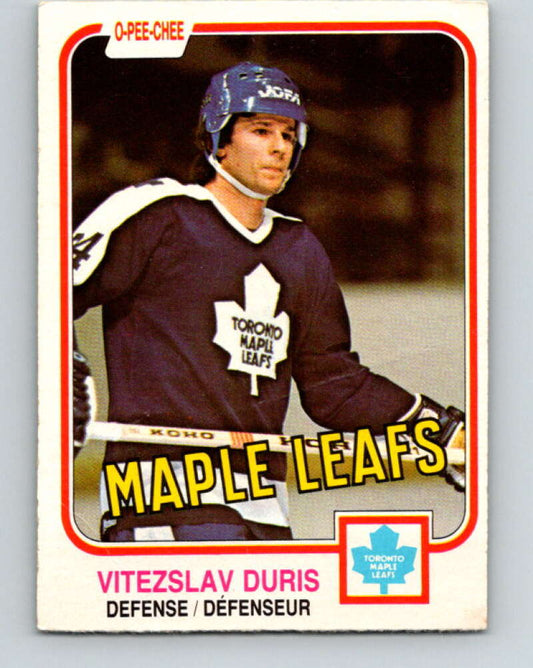 1981-82 O-Pee-Chee #316 Vitezslav Duris RC Rookie Maple Leafs  V31722