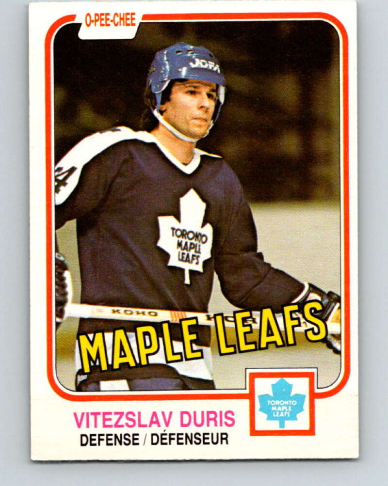 1981-82 O-Pee-Chee #316 Vitezslav Duris RC Rookie Maple Leafs  V31723