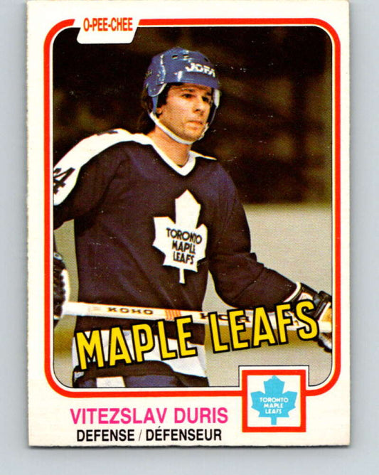 1981-82 O-Pee-Chee #316 Vitezslav Duris RC Rookie Maple Leafs  V31726