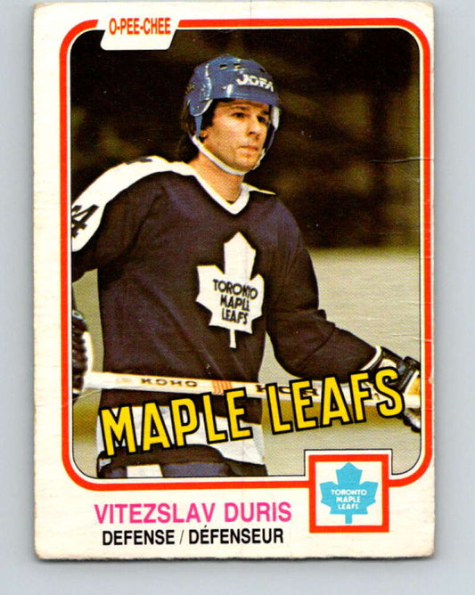 1981-82 O-Pee-Chee #316 Vitezslav Duris RC Rookie Maple Leafs  V31727