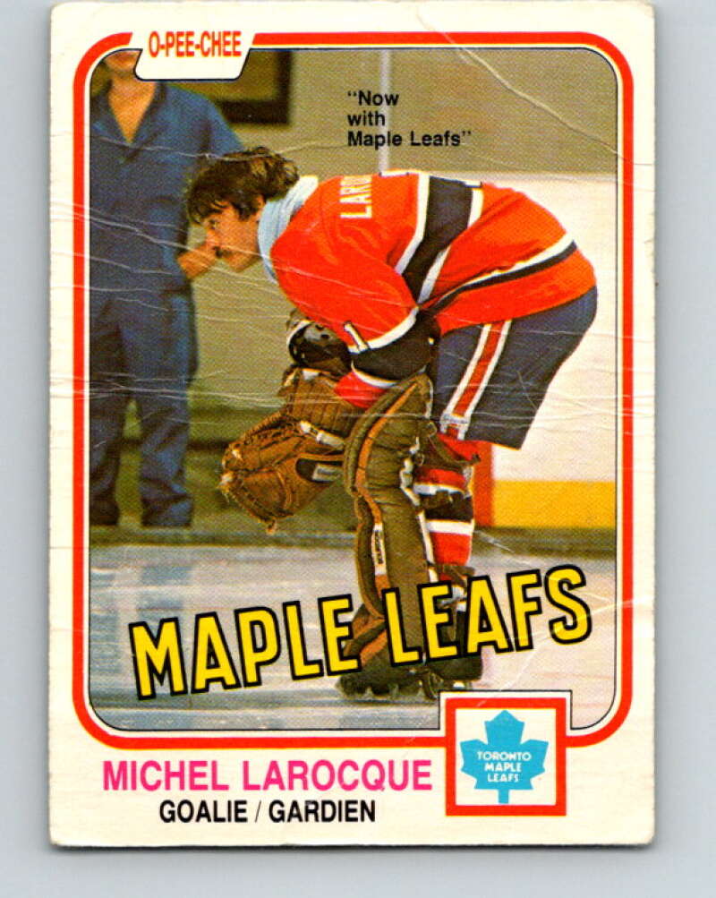 1981-82 O-Pee-Chee #319 Michel Larocque  Toronto Maple Leafs  V31745