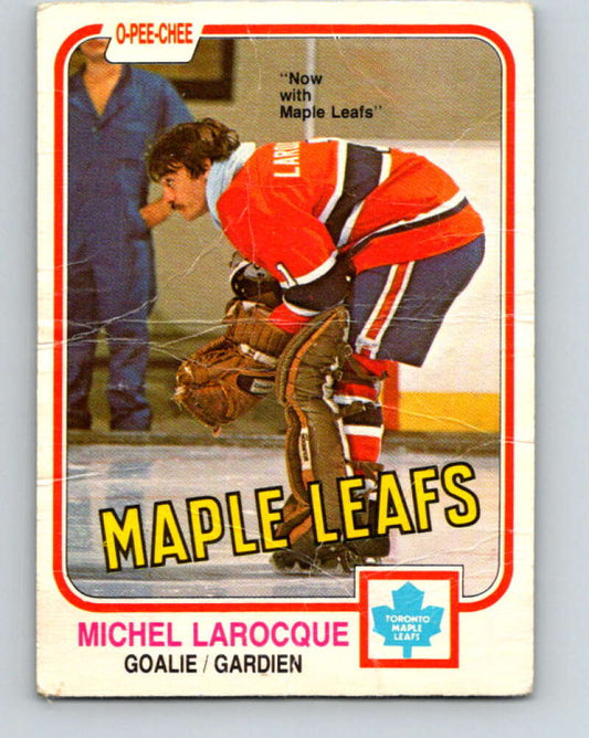 1981-82 O-Pee-Chee #319 Michel Larocque  Toronto Maple Leafs  V31746