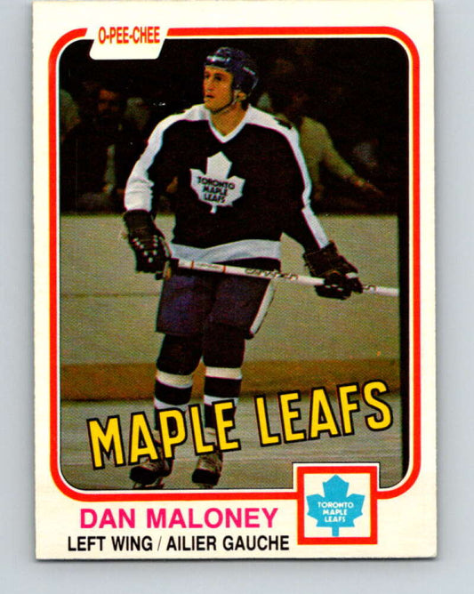 1981-82 O-Pee-Chee #320 Dan Maloney  Toronto Maple Leafs  V31754