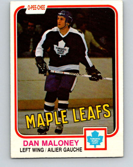 1981-82 O-Pee-Chee #320 Dan Maloney  Toronto Maple Leafs  V31756