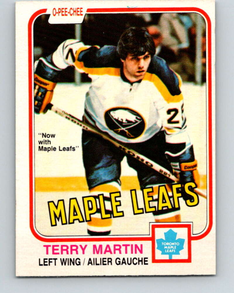 1981-82 O-Pee-Chee #321 Terry Martin  Toronto Maple Leafs  V31757