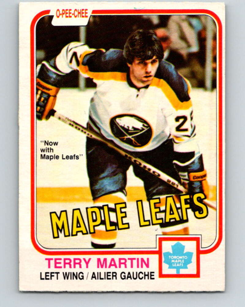 1981-82 O-Pee-Chee #321 Terry Martin  Toronto Maple Leafs  V31758