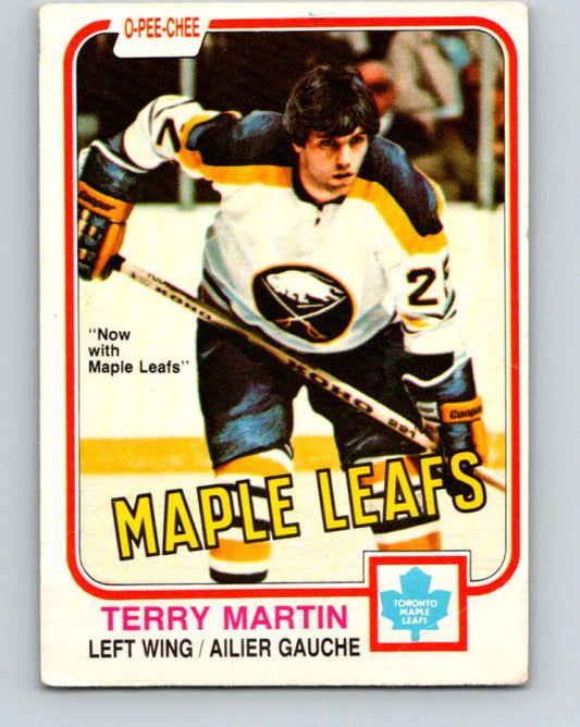 1981-82 O-Pee-Chee #321 Terry Martin  Toronto Maple Leafs  V31759