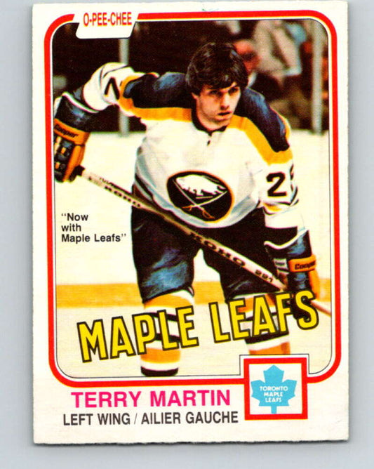 1981-82 O-Pee-Chee #321 Terry Martin  Toronto Maple Leafs  V31761