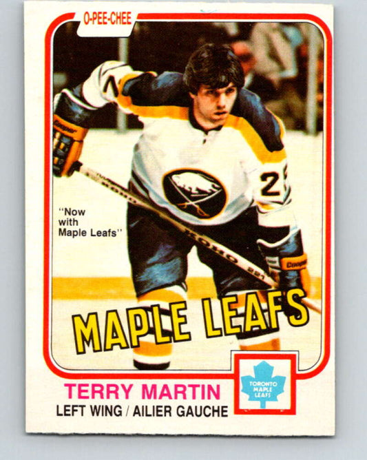 1981-82 O-Pee-Chee #321 Terry Martin  Toronto Maple Leafs  V31762