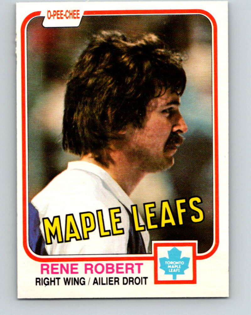 1981-82 O-Pee-Chee #322 Rene Robert  Toronto Maple Leafs  V31768