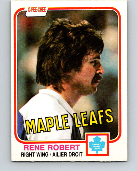 1981-82 O-Pee-Chee #322 Rene Robert  Toronto Maple Leafs  V31769