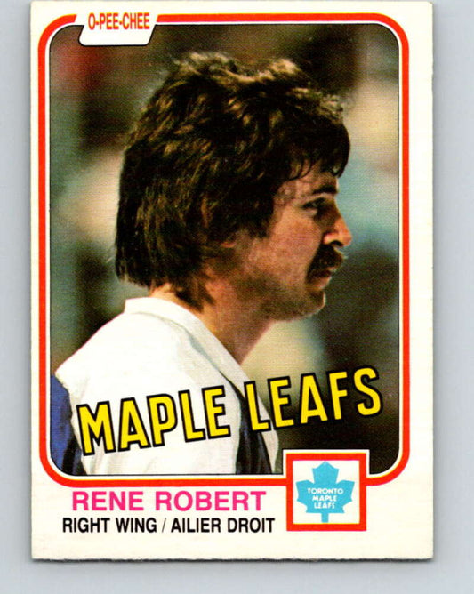 1981-82 O-Pee-Chee #322 Rene Robert  Toronto Maple Leafs  V31770