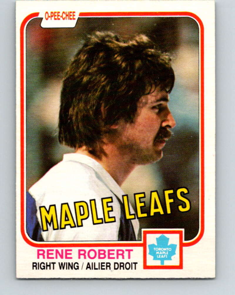 1981-82 O-Pee-Chee #322 Rene Robert  Toronto Maple Leafs  V31772