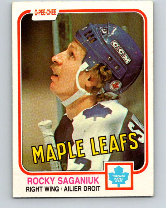 1981-82 O-Pee-Chee #323 Rocky Saganiuk  Toronto Maple Leafs  V31773