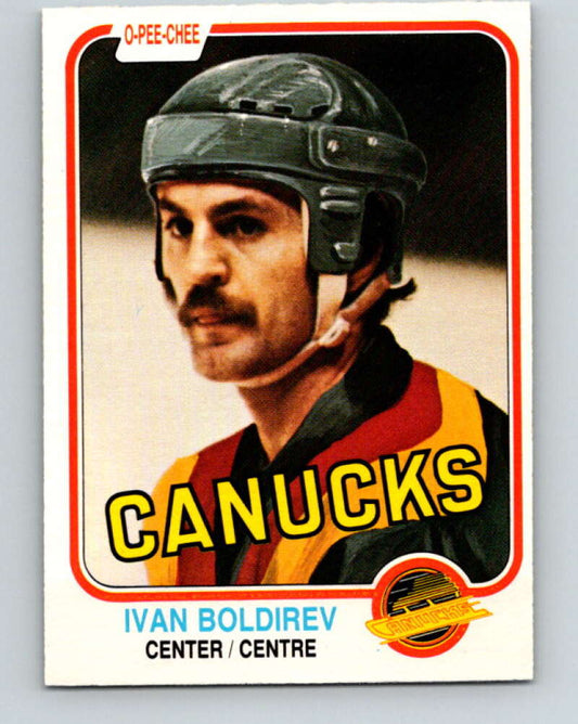 1981-82 O-Pee-Chee #329 Ivan Boldirev  Vancouver Canucks  V31816