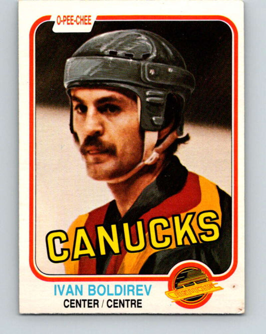 1981-82 O-Pee-Chee #329 Ivan Boldirev  Vancouver Canucks  V31819